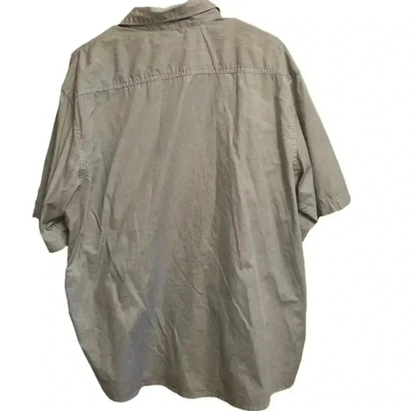 Wrangler Authentic's Mens Fishing Outdoor Short Sleeve XL Blue Button Down - Picture 2 of 5